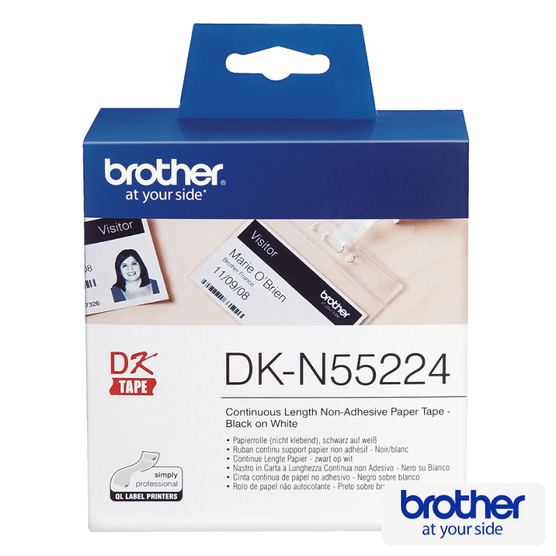 Visitor Badge Paper, DK-N55224, 54mm width