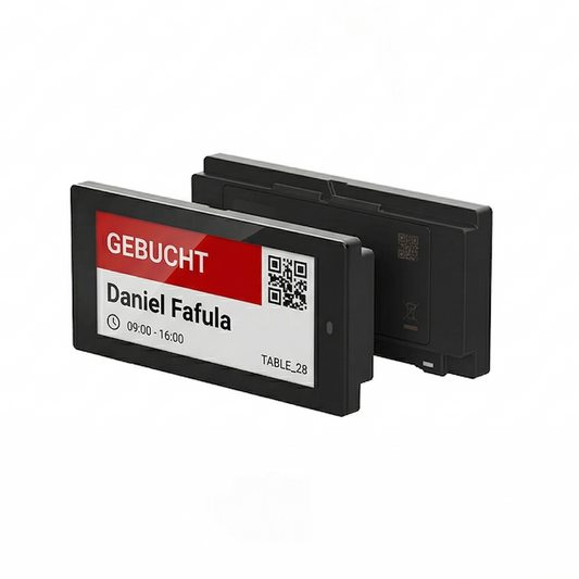 2,9" ePaper desk booking display | black